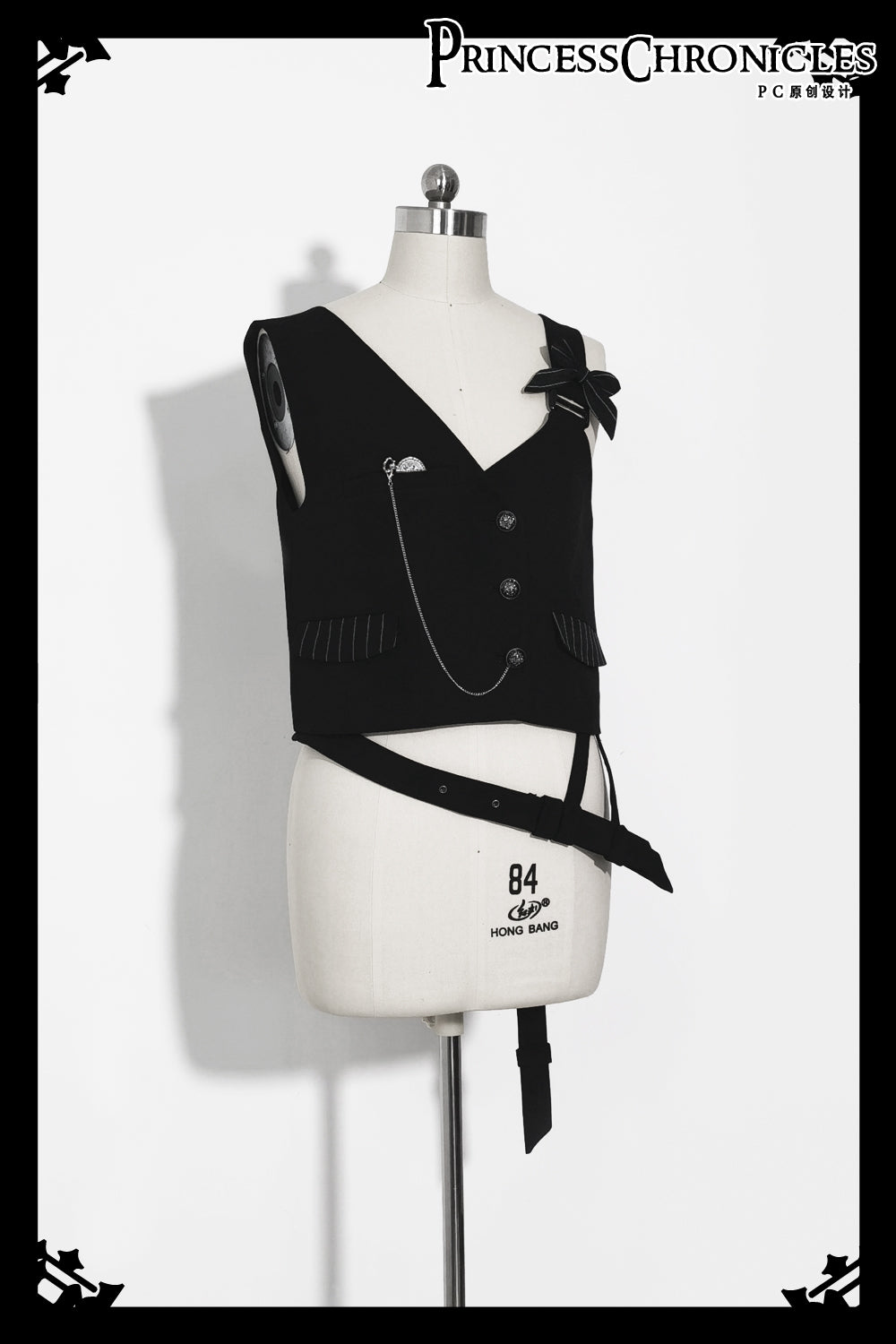 Princess Chronicles - Secret Morning News - Vintage Ouji Lolita Vest Blouse Bloomers S vest(in stock)
