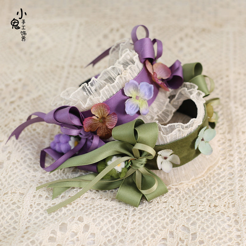 Xiaogui - Purple Grape Vintage French Bow Lolita KC