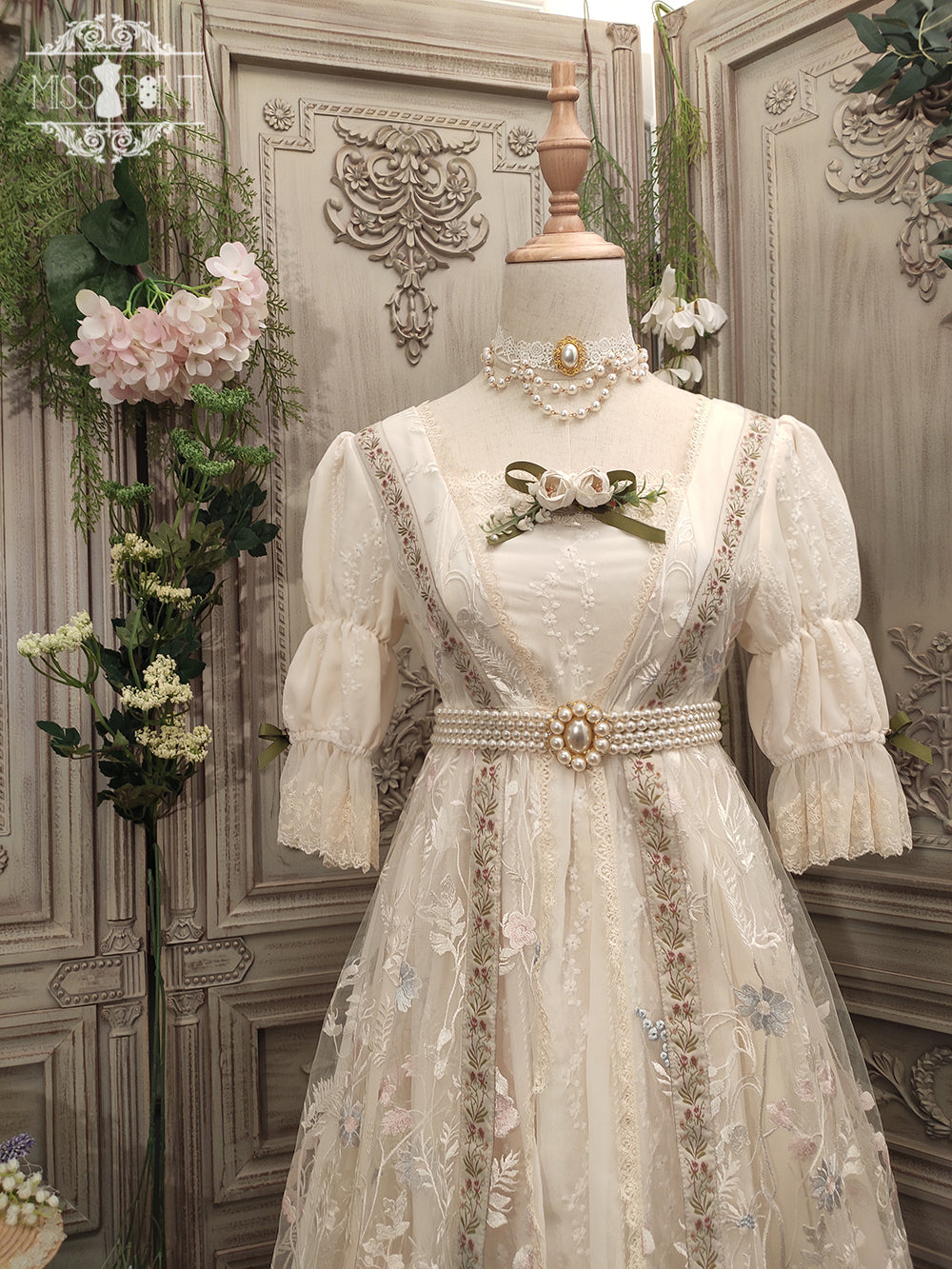 Miss Point~The Sally Gardens~Multicolors Ribbon Lolita Sash 8496:91368