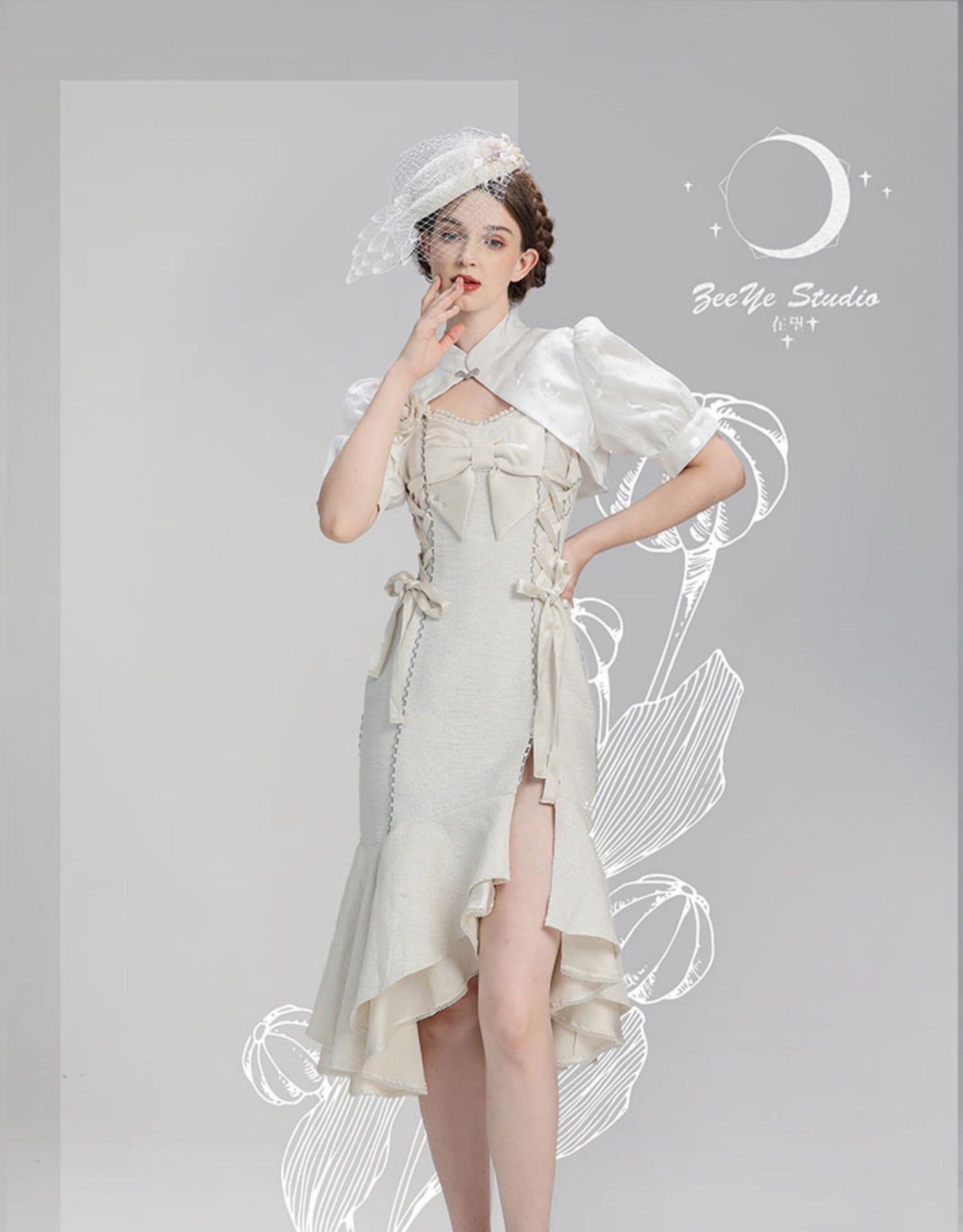 ZeeYe~Camellia~Qi Lolita Hot Gir Short Sleeves Bolero   