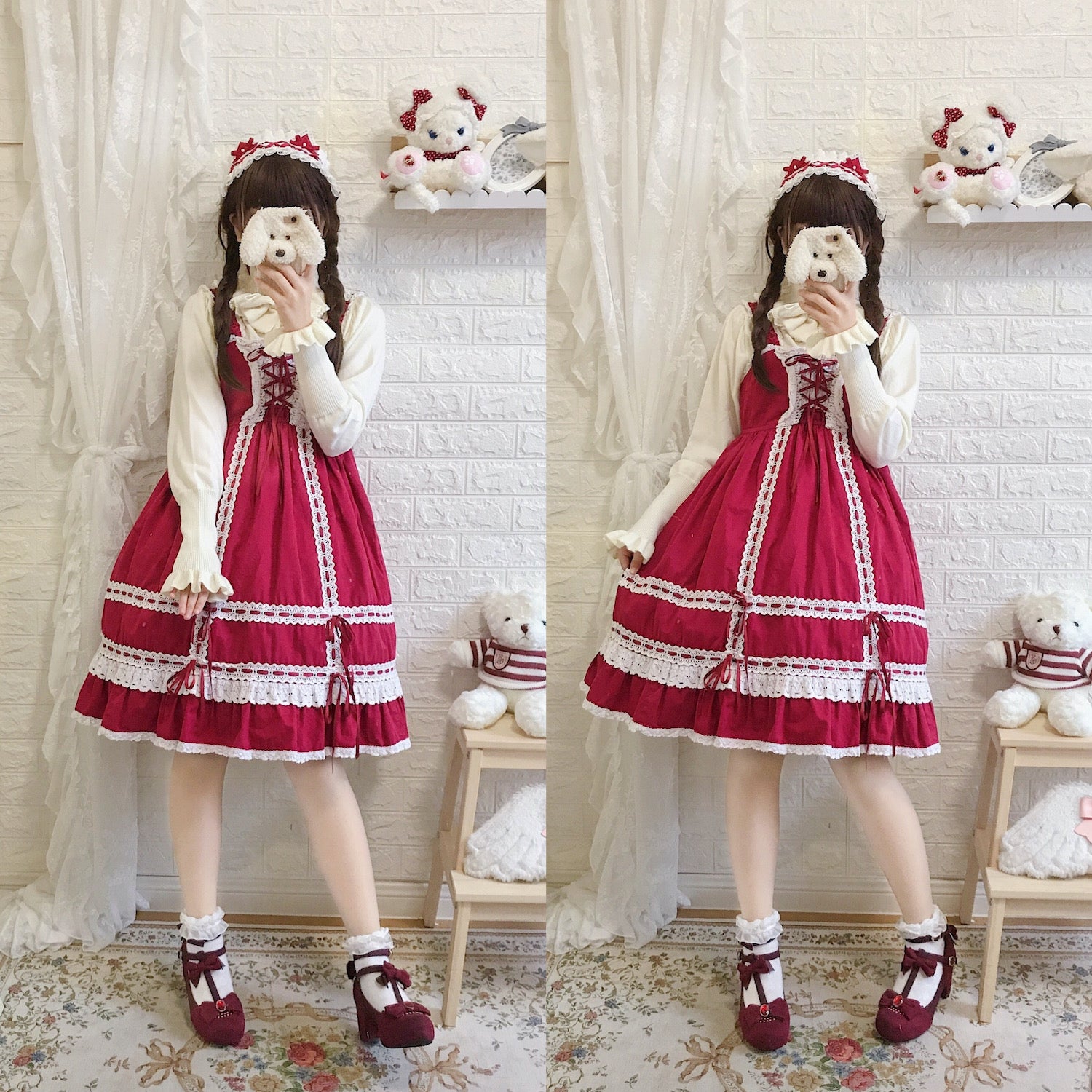 PPX STUDIO - Sweet Lolita Woolen Sweater Multicolors