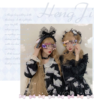 Hengji~ Long Wavy Wedding Lolita Wig   