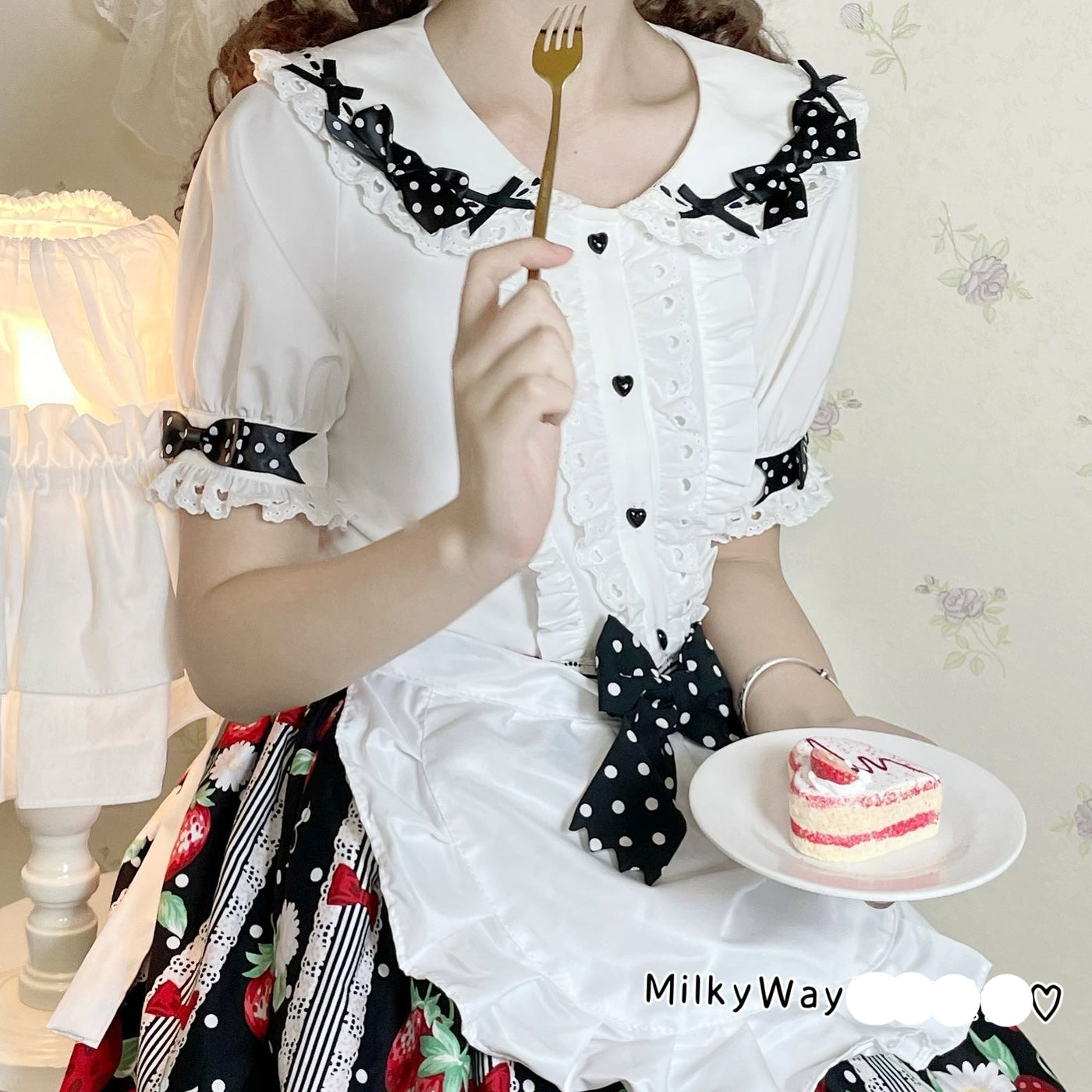 Milky Way~Milk Doll~ Lolita Short Sleeve Blouse   