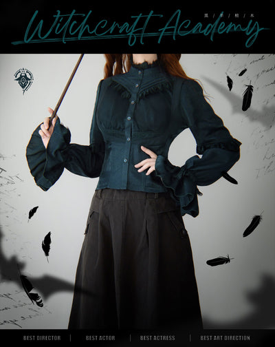 Arca et Ovis~Magic School~Embroidered Woolen Ouji Lolita Coat Vest   