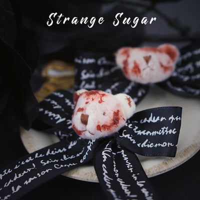 Strange Sugar - Gothic Headdress, Hallowen Skull Bat Hairclip No.4