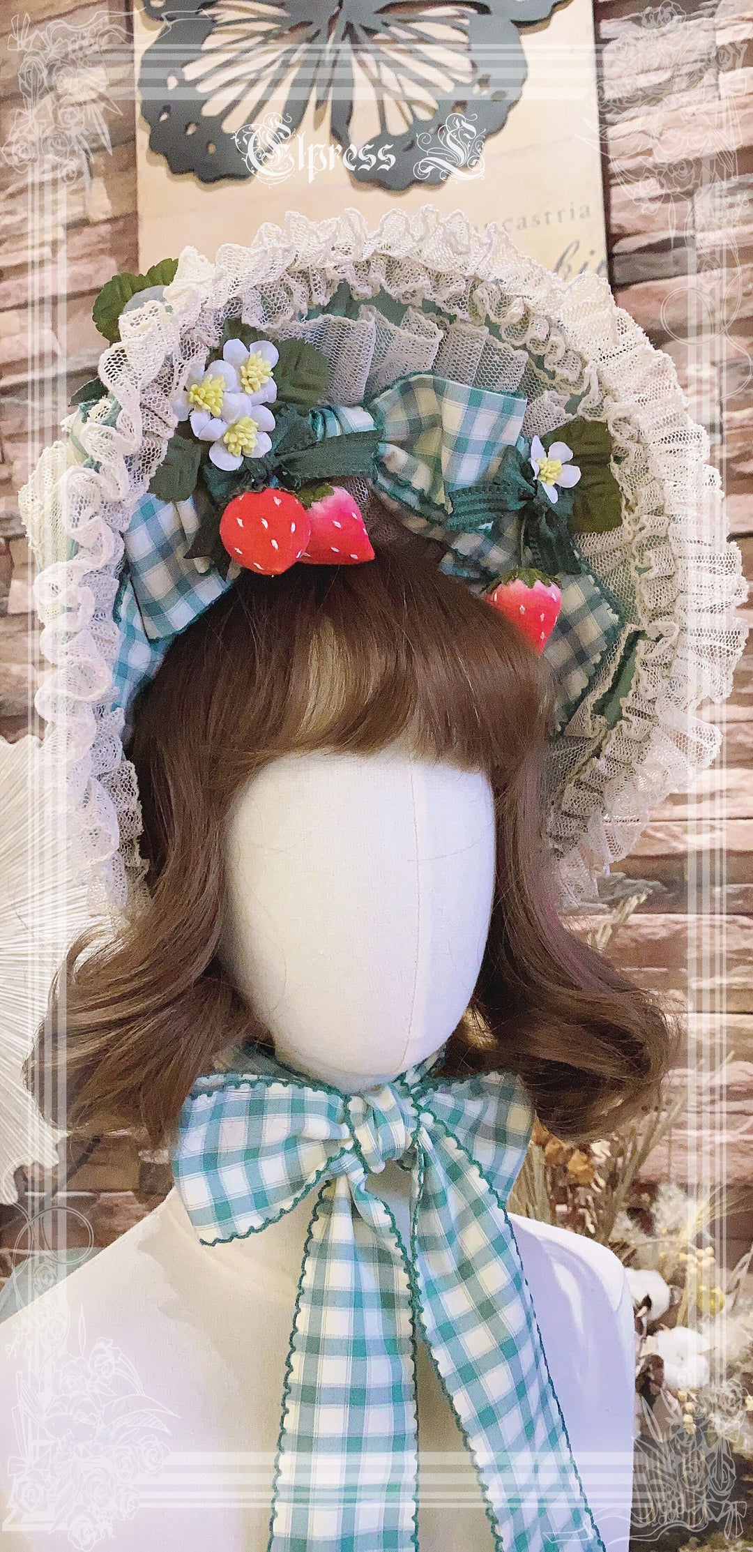 Elpress L~Country Lolita Strawberry BNT KC Choker Accessory   