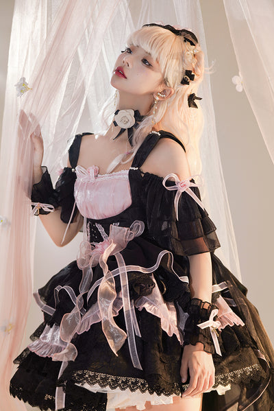 (BuyForMe) Half Sweet Lolita~Rose Memoir~Hot Girl Lolita JSK   