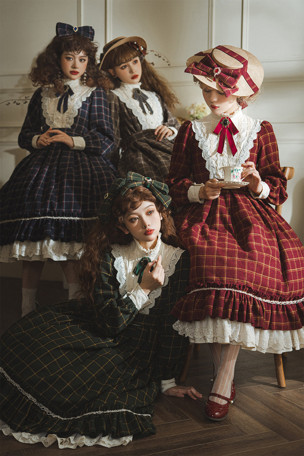 Plaid Vintage Classic Lolita OP – 42Lolita