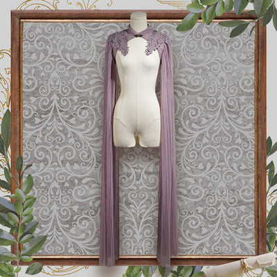 (Buy for me) FunCcino~Dense Forest Corridor~Elegant Lolita Blouse and Cape free size purple cape 