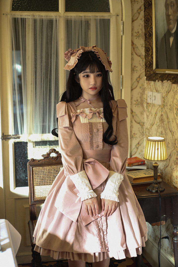 (BuyForMe) Sweet Wood~Annie's Gift~Elegant Velvet Lolita OP Dress   