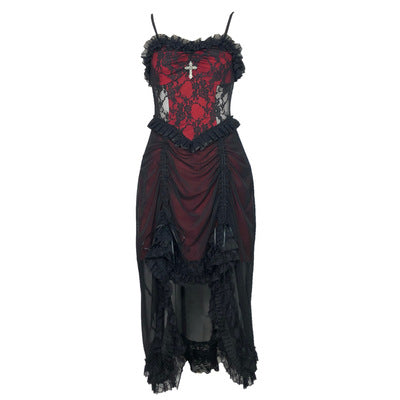 Blood Supply - Drawstring Christmas Gothic Lolita Long Dress S JSK only