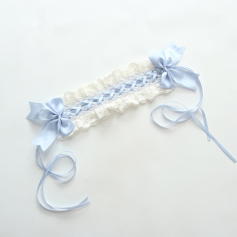 Sweet Kid Lolita Lace Hair Band light blue
