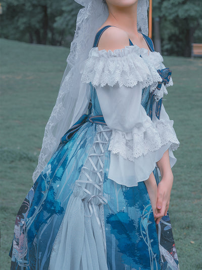 Cat-Romance~The Voice of Eco~Vintage Lolita Summer JSK   