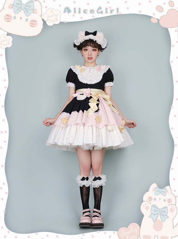 Alice Girl~Sweet Lolita Dress~Candy Cat OP Dress   