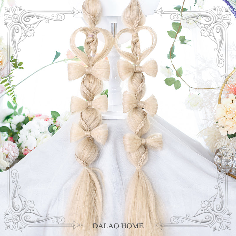 Dalao Home~Long Sweet Lolita Wig With Ponytails