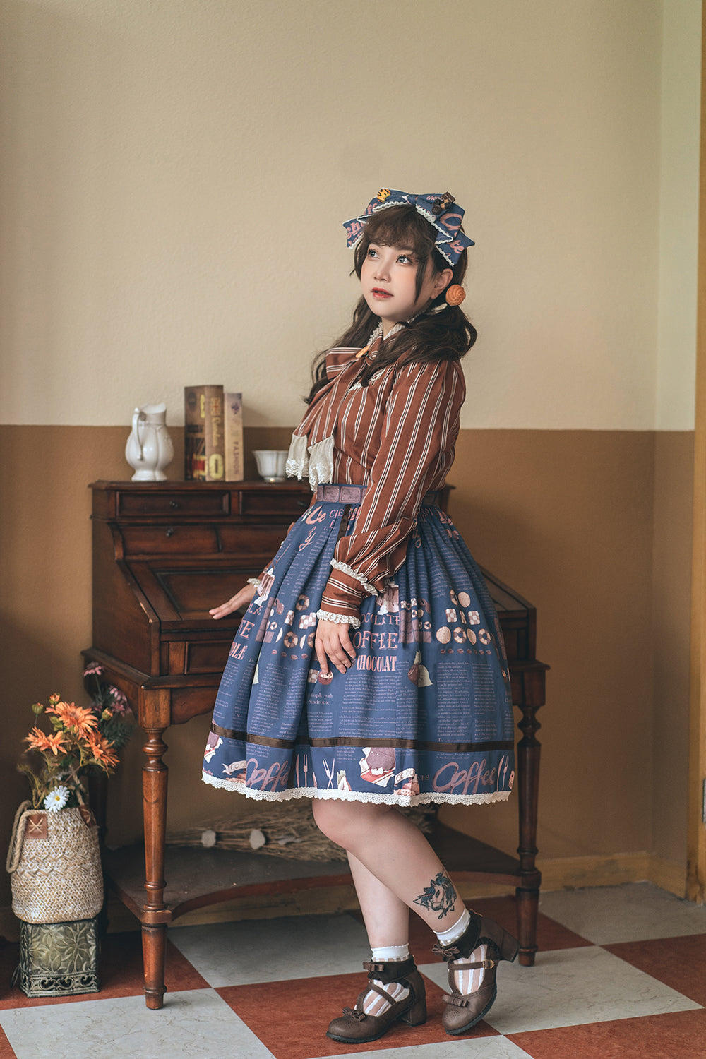 Miss Point~Chocolate Daily  Customize Sweet Lolita Skirt   