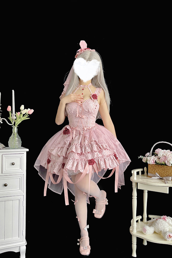 Alice Girl~Bloody Rose~Gothic Lolita Dress JSK Set   