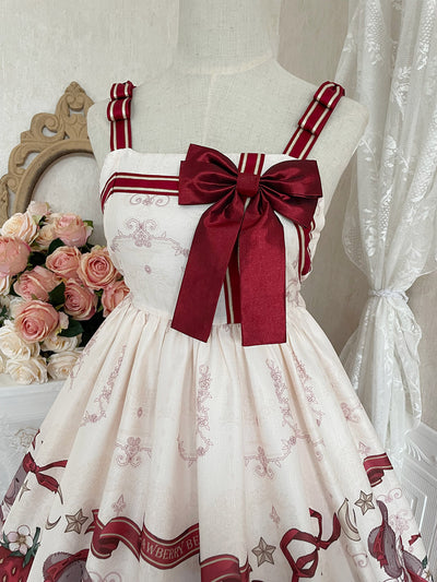 Designer's Gift~Christmas New Year Winter Lolita JSK Coat Set   