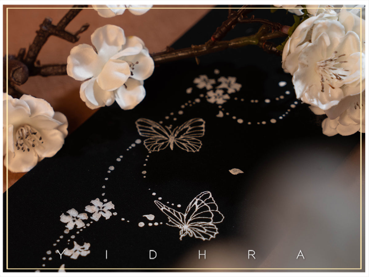 Yidhra - Butterfly Flowers - Summer 20D Velvet Lolita Tights