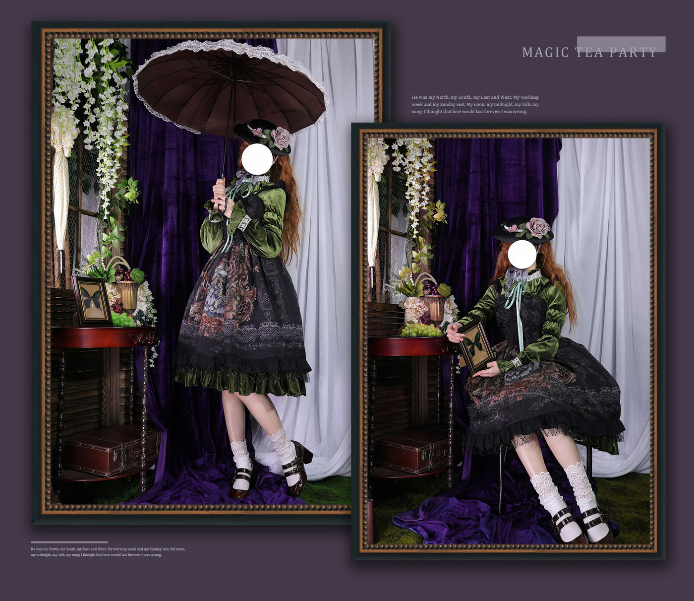 Magic Tea Party~Wine Party~Casaul Lolita Printed Wine Party JSK   