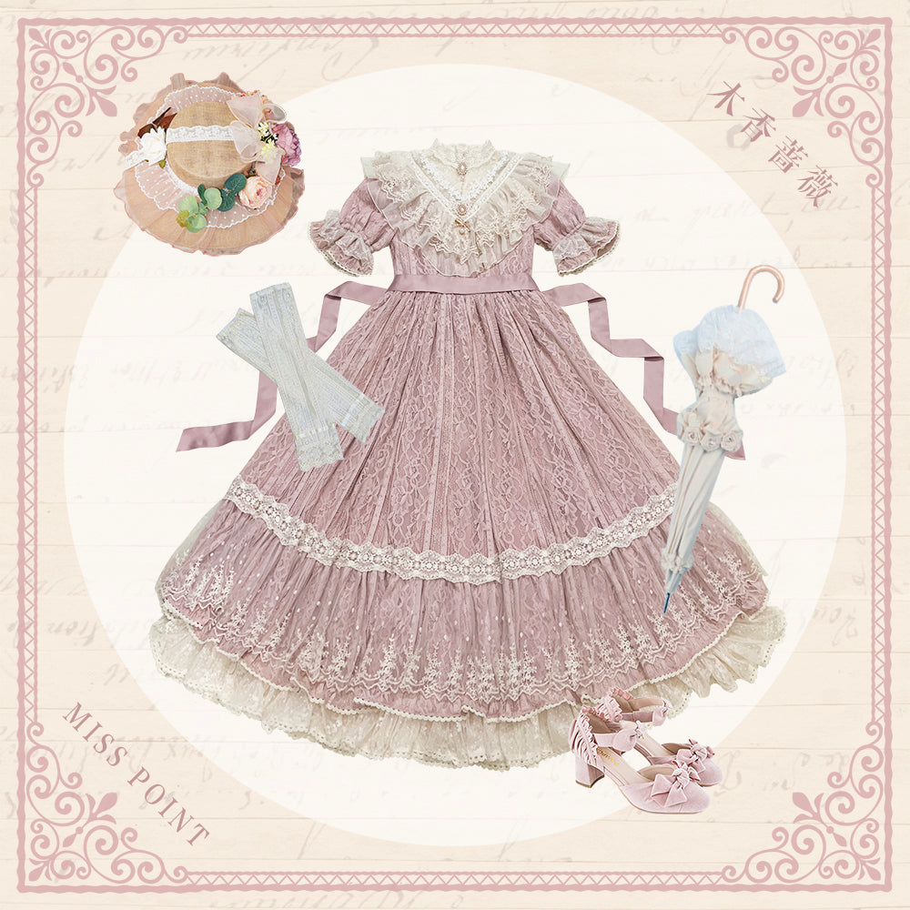 Miss Point~Woody Rose~Pure Color Lolita OP   