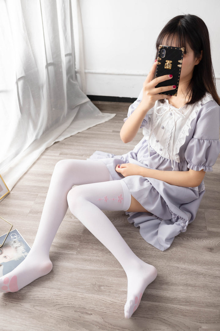 Spring and Autumn Plus Size Lolita Cotton Knee Stockings   