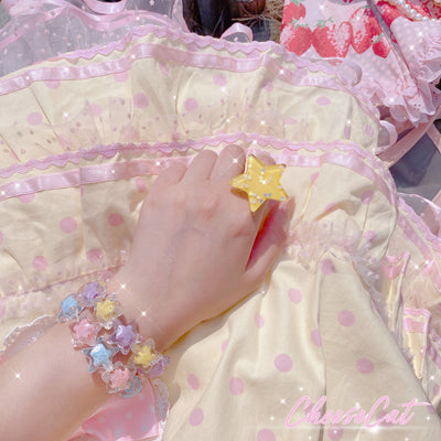 (Buyforme)Cheese Cat~Buling Crystal Summer LolitaSweet Bracelet   