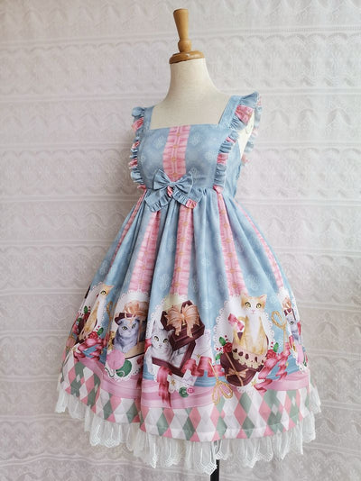 Yilia~Chocolate Cat Lolita JSK Dress   