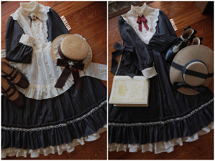 Miss point~Rose Silhouette~Vintage Classic Lolita OP   