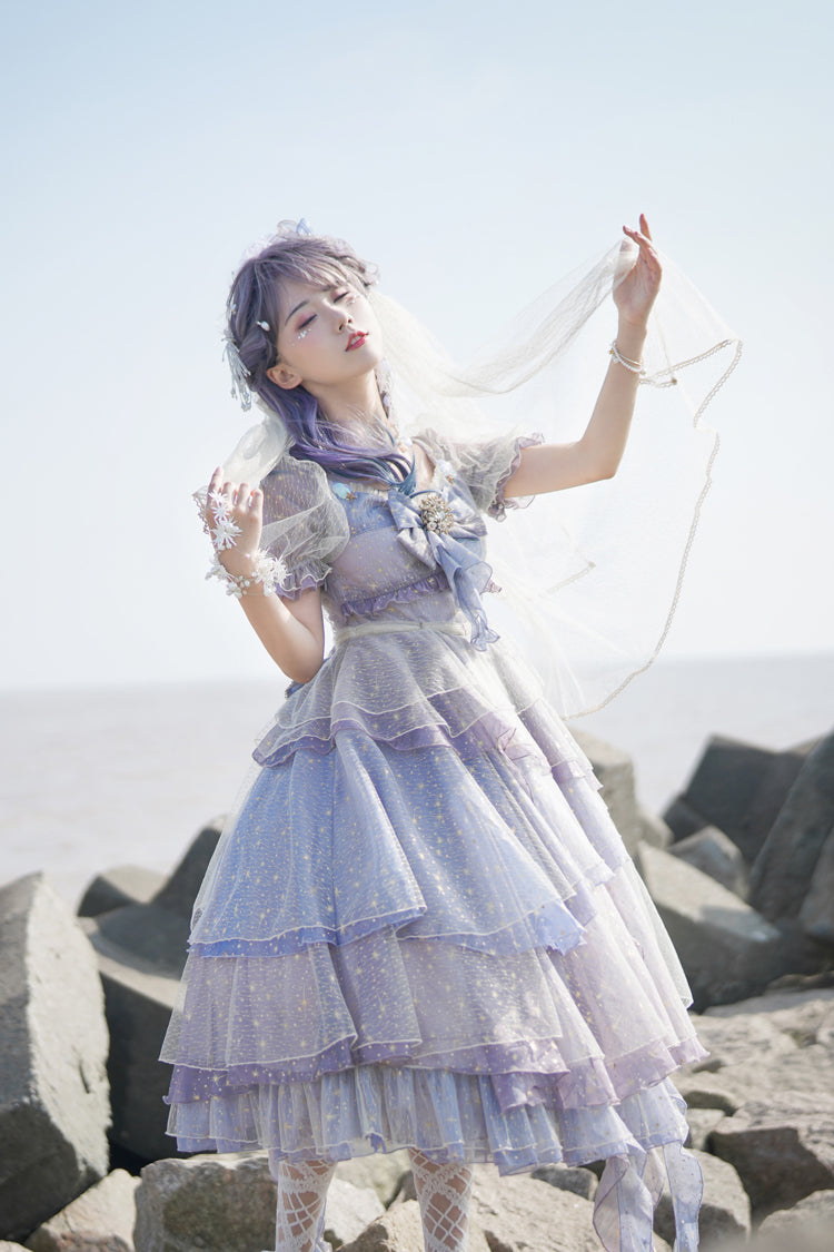 Fantastic Wind~Girl from the Deep Sea~KiraKira Chiffon Gauze Lolita Skirt   