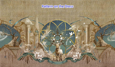 Your Princess~Deer Carol~Classic Lolita Princess OP Dress   