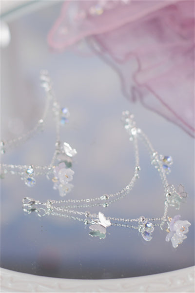 Sky Rabbit~Krystal Flower Wedding Style Shoe Chain shining shoe chain  