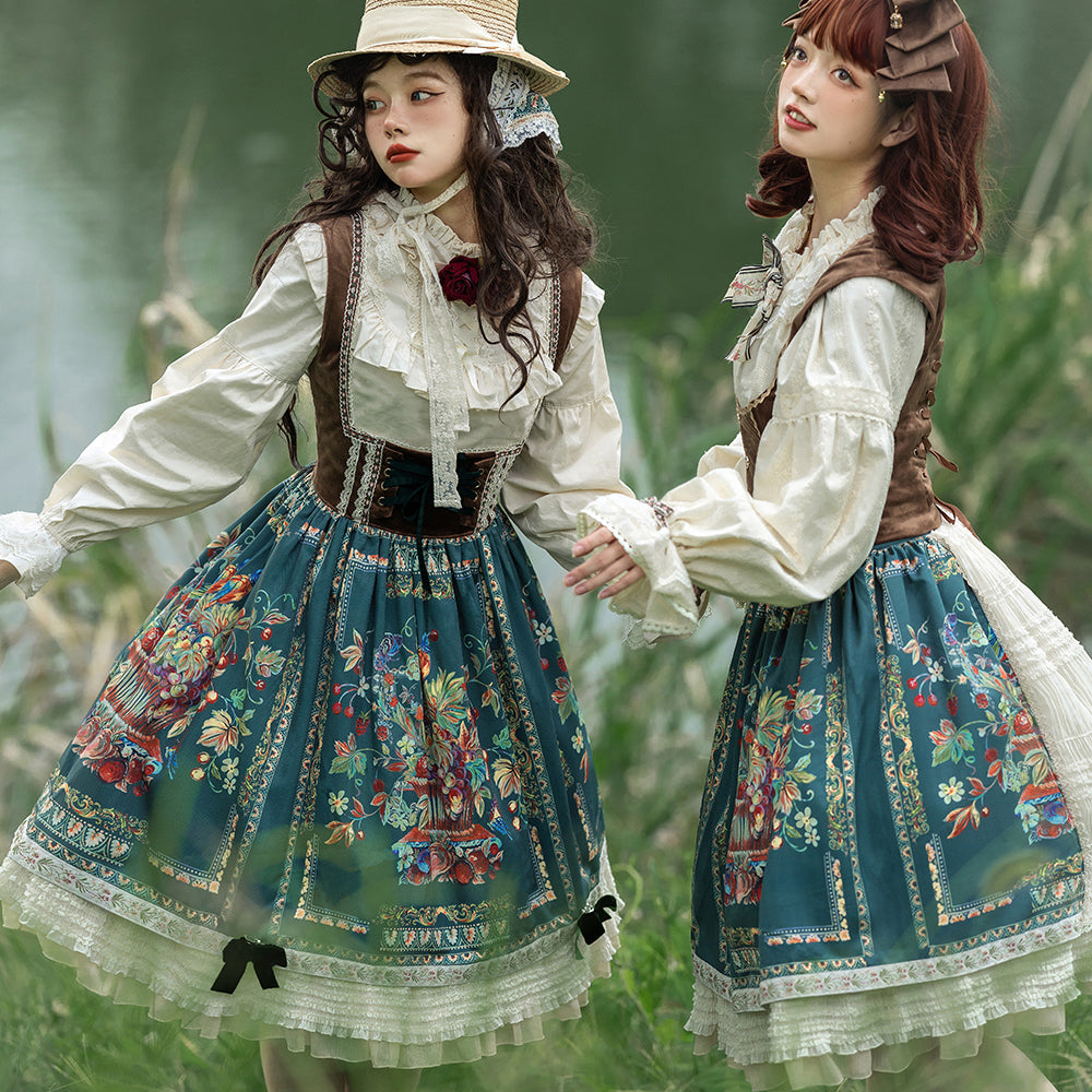 Bavarian Velvet Lolita Jumper Skirt 42Lolita