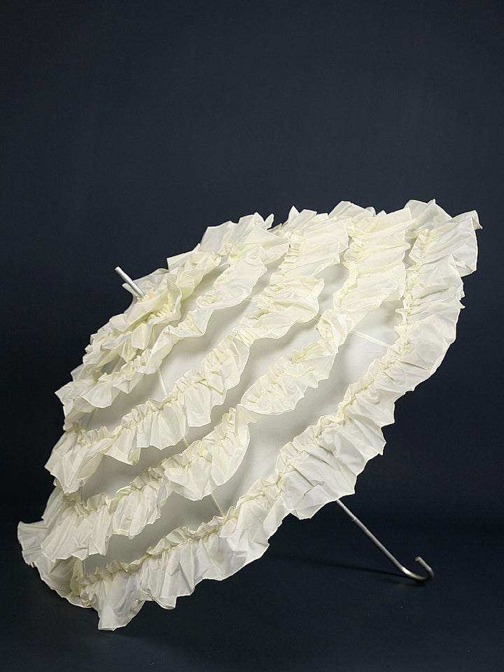 Kaola Jiaju~Princess Wedding Lolita Tiered-Ruffle Parasol Multicolors   