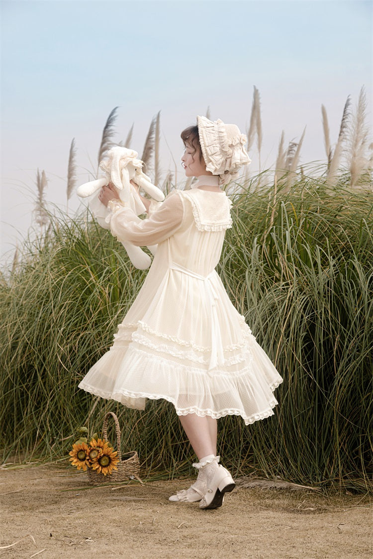Letters from Unknown Star - Sunflower Diary - Spring Lolita Dress Long Sleeve OP