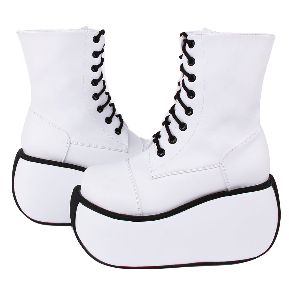 Angelic Imprint~Lolita White 10cm Platform Shoes   