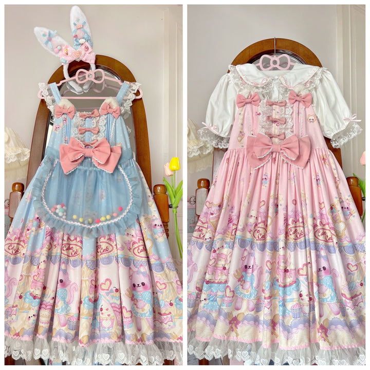 (Buyforme)Sugar Girl~Cute Lolita Cat Printed Sweet JSK Dress   