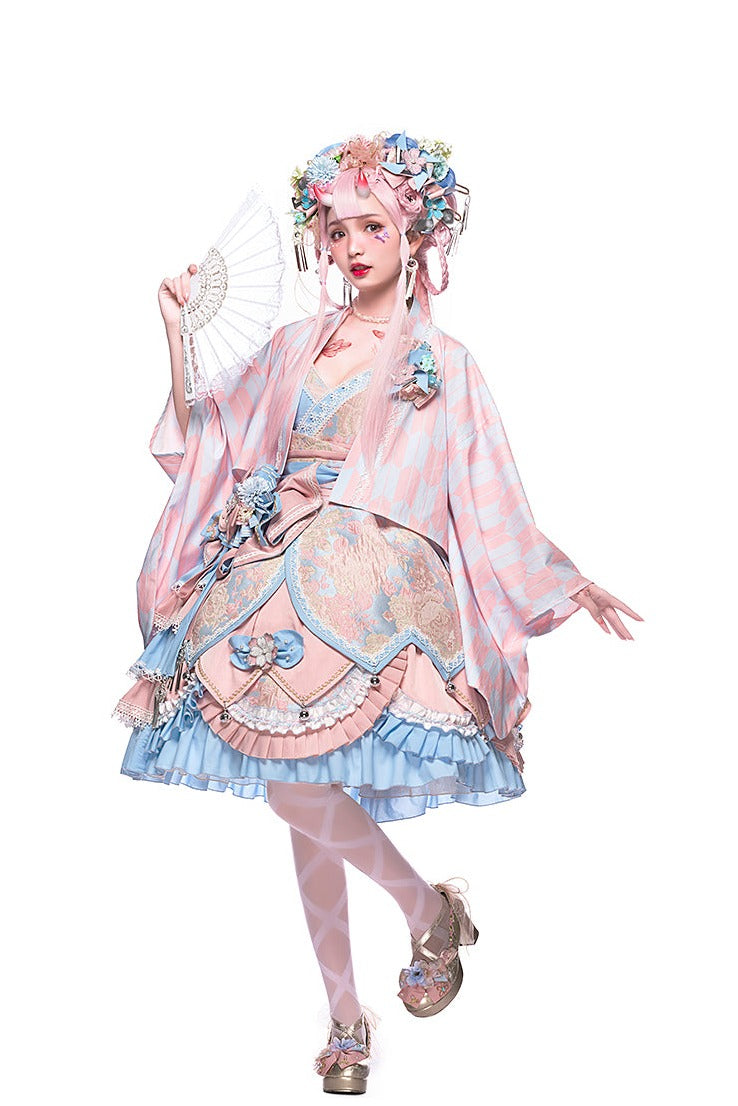 Youpairui~Wa Lolita Lolita Style Tea Party Sakura JSK   
