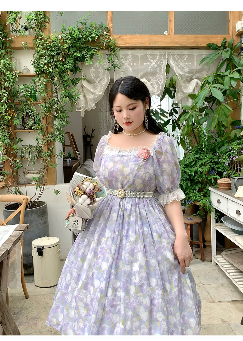 NanShengGe~Your Tulips~Classic Lolita Summer OP Dress   