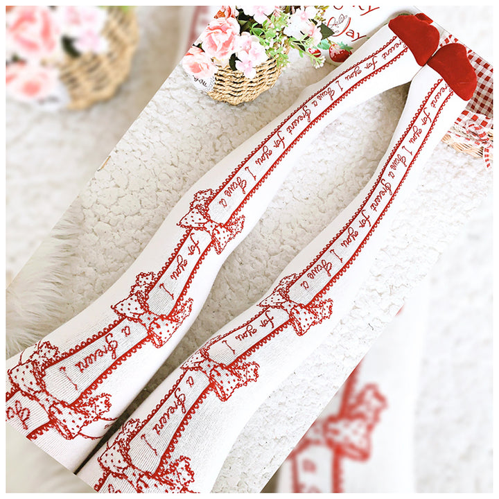 Roji roji~Annie's Gift Cotton Lolita Stockings   