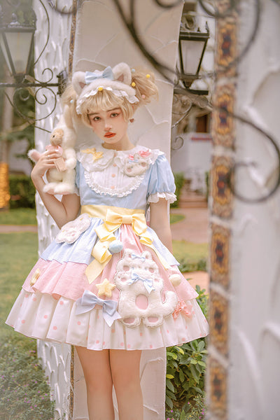 Alice Girl~Sweet Lolita KC~Candy Cat Bow Headband   