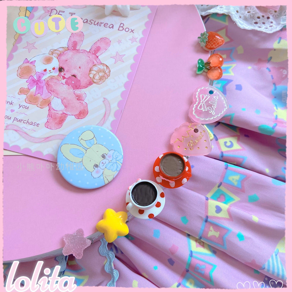 (Buyforme)Kawaii Cake Heart Star Strawberry Lolita Rings