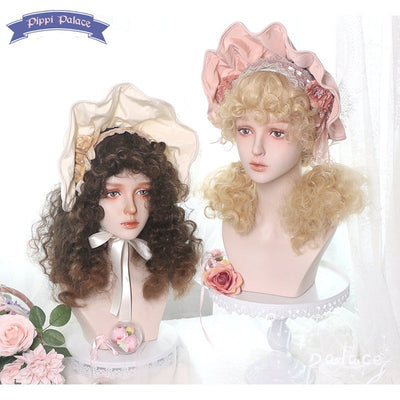 Pippi Palace~Little Princess~Sweet Lolita Curly Wig Multicolors   