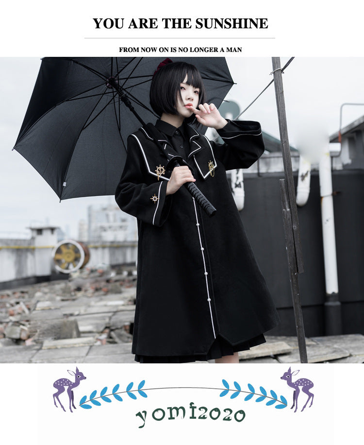 Eieyomi~Dark-themed Gothic Lolita Thick Coat