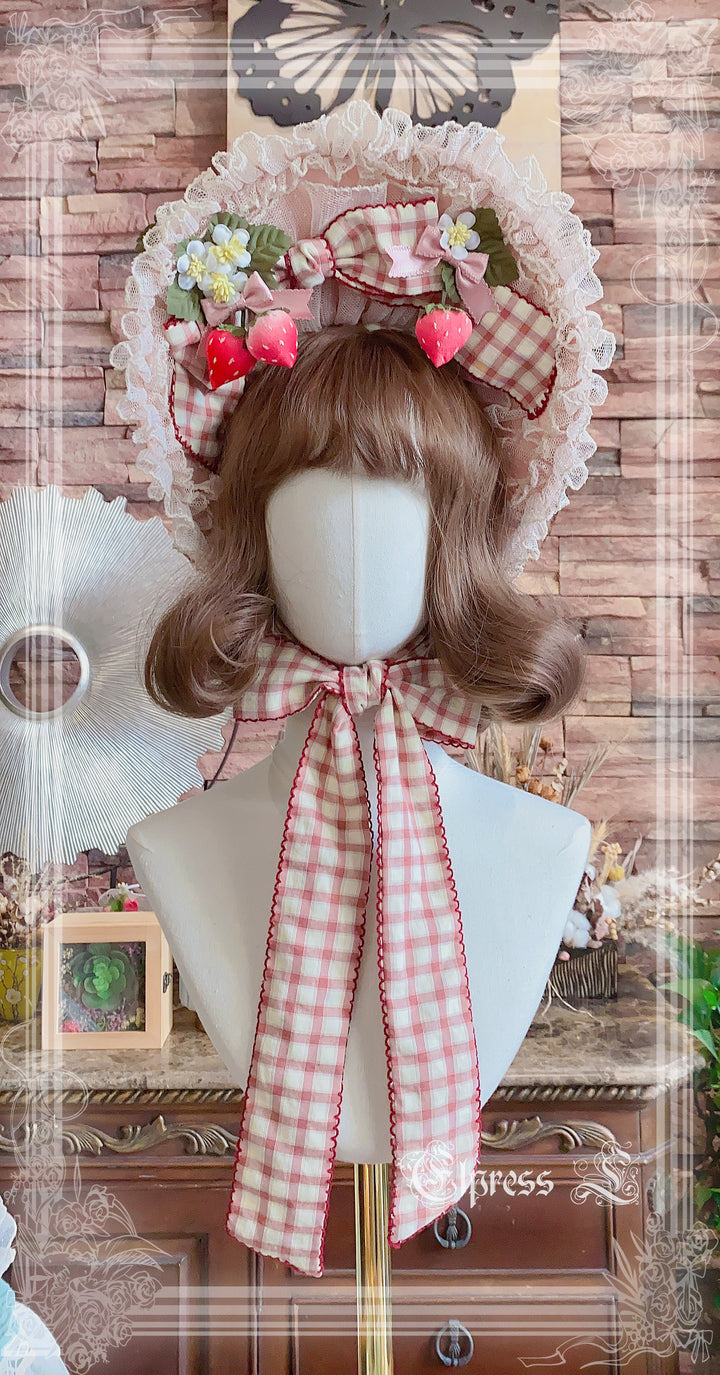 Elpress L~Country Lolita Strawberry BNT KC Choker Accessory   