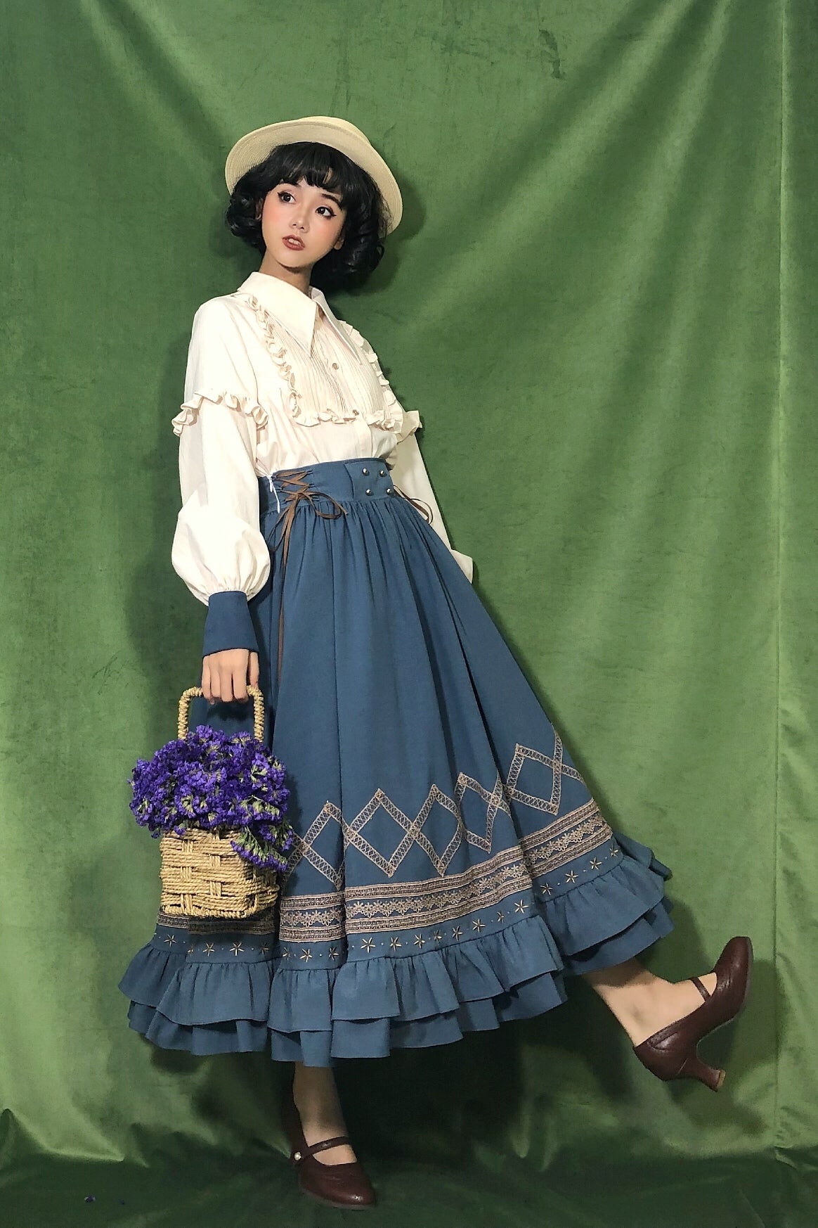 Yuan Su - Elegant Solid Color Lolita SK