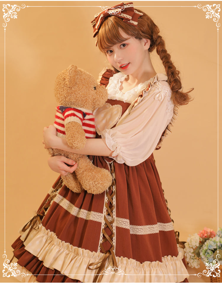 Eieyomi~Sweet Lolita Cotton Princess JSK Dress   