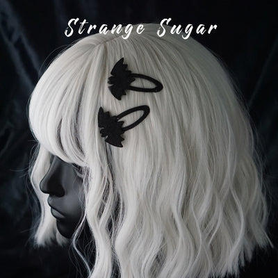 Strange Sugar - Gothic Headdress, Hallowen Skull Bat Hairclip No.11