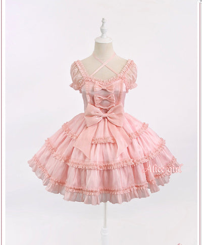 Alice Girl~Girls Party~Flowing Tail Lolita OP XS pink (OP) 