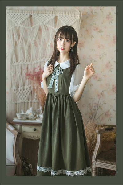 EESSILY~Anne of Green Gables~Summer Sweet Lolita Dress forest green S 